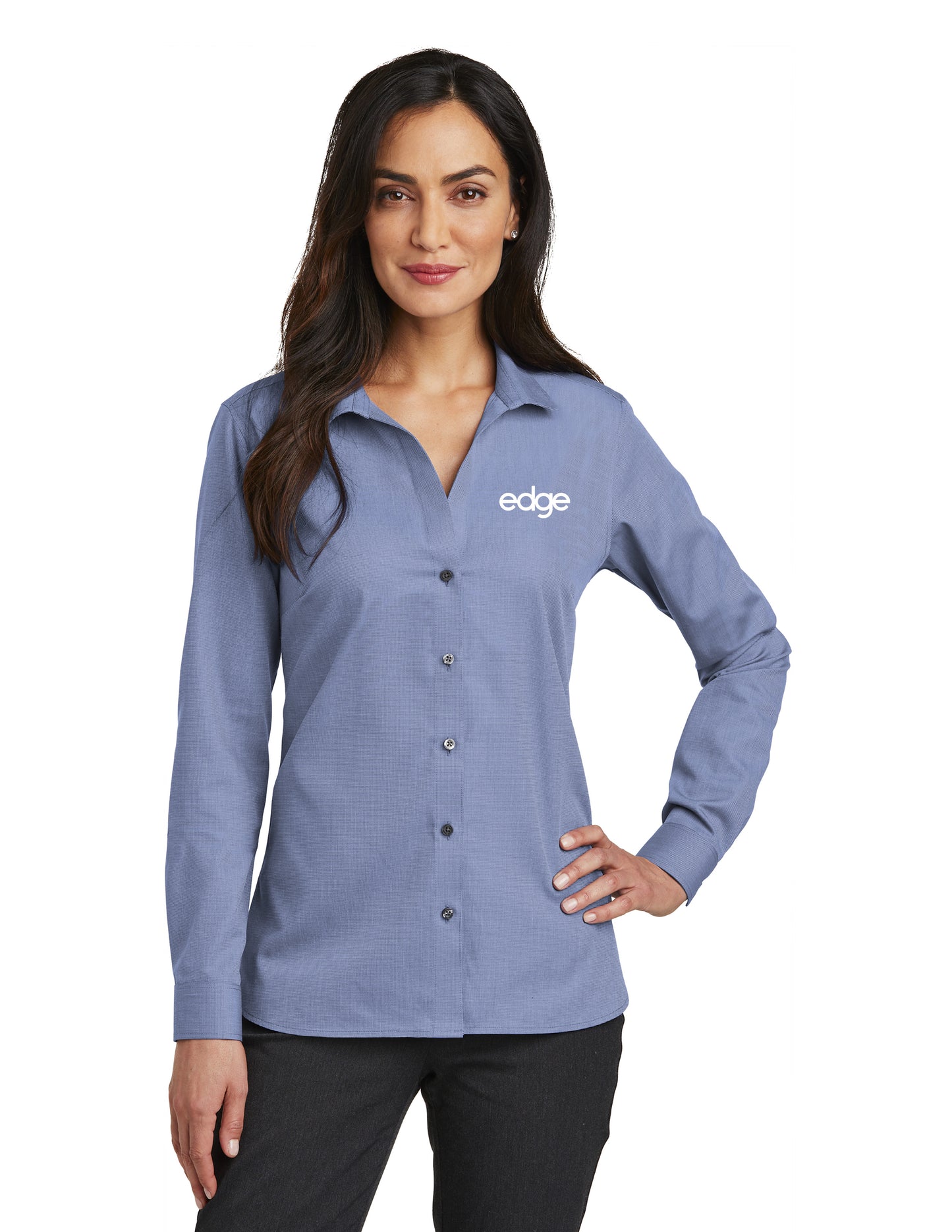edge - Port Authority® Ladies Long Sleeve SuperPro React ™