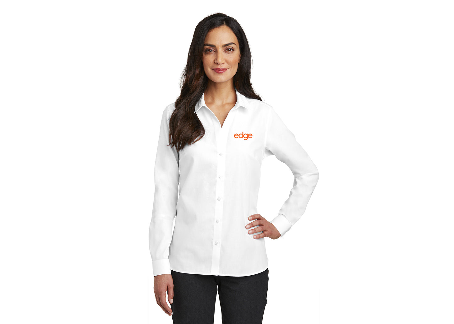 edge - Port Authority® Ladies Long Sleeve SuperPro React ™