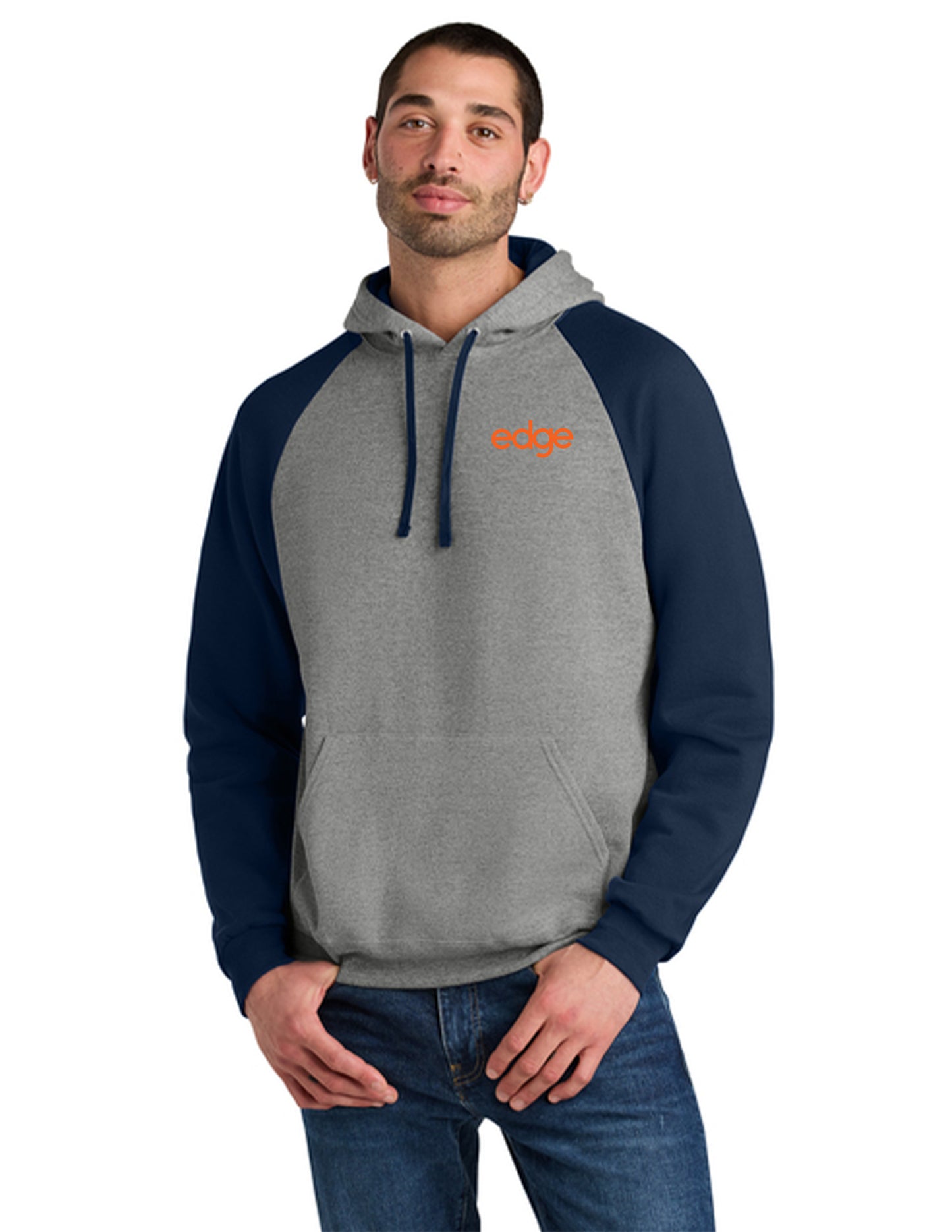 edge - Jerzees® Unisex NuBlend® Colorblock Raglan Hoodie Sweatshirt