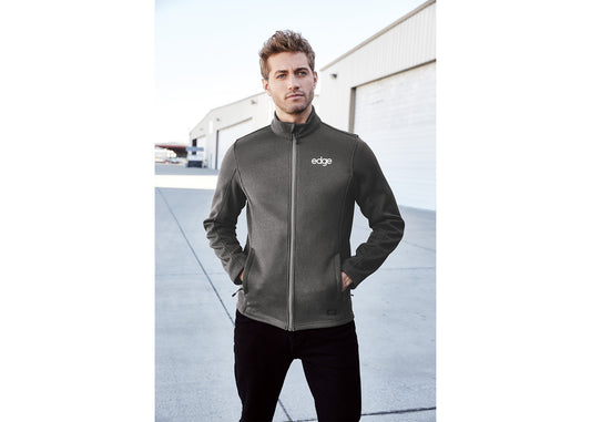 edge - OGIO ® Grit Fleece Jacket in Diesel Gray w/ White Logo